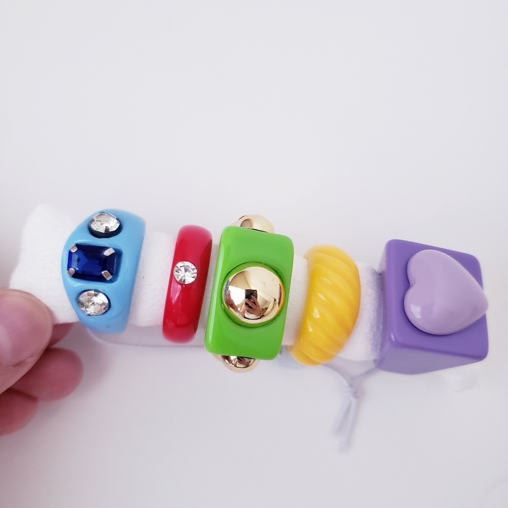 Five Fun Bright Colorful Rings - Picture 5 of 12